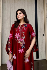 SOLEA - Deep Red Kaftan
