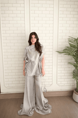 Alora Butterfly Embellished Cape- Set
