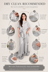 Alora Butterfly Embellished Cape- Set