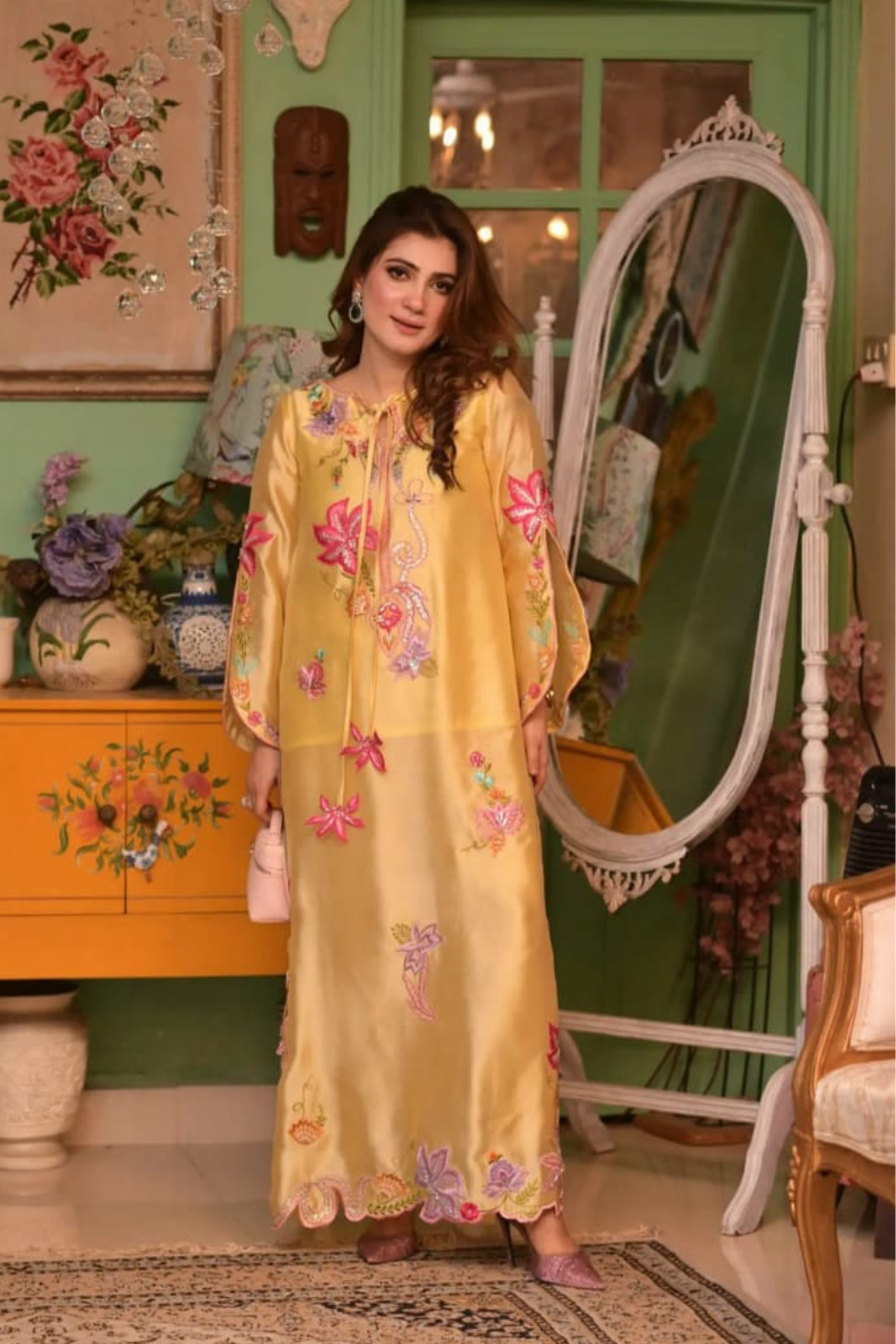 Solea Silk Kaftan Set
