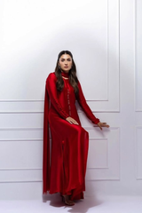 Candy - Red Crystal Tassel Shalmoz Silk 3-Piece Set
