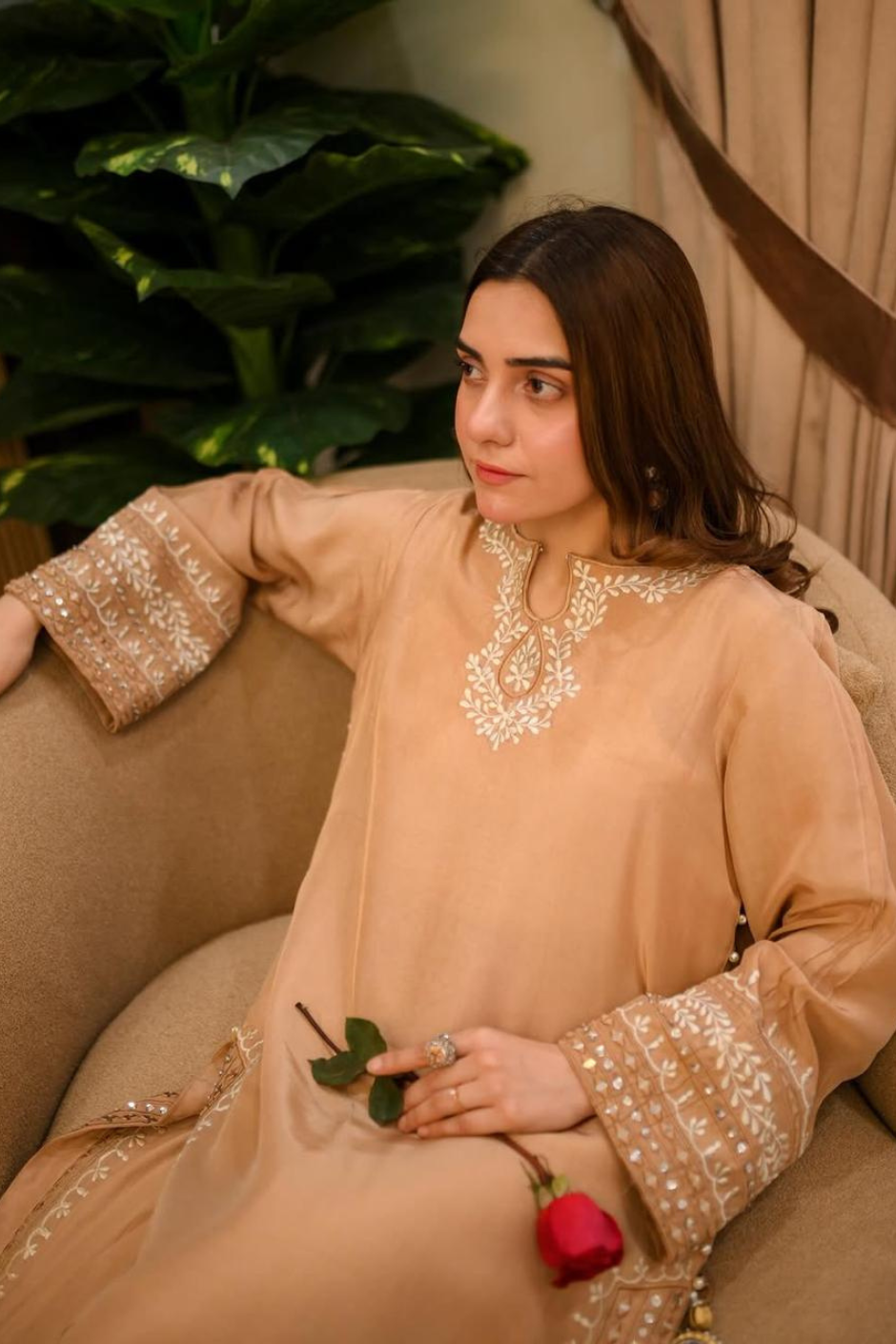 Sparkle - pure shalmoz silk with soft organza dupatta
