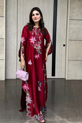 SOLEA - Deep Red  Kaftan