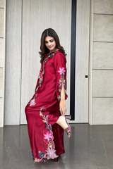 SOLEA - Deep Red  Kaftan