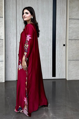SOLEA - Deep Red  Kaftan