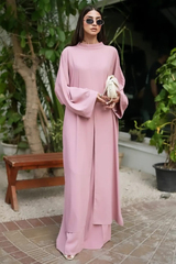Miran - Tea Pink Twill-Crepe 3-Piece Set