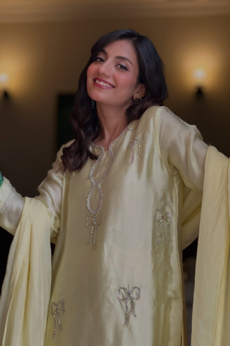 Mahira-Silk Kaftan Set