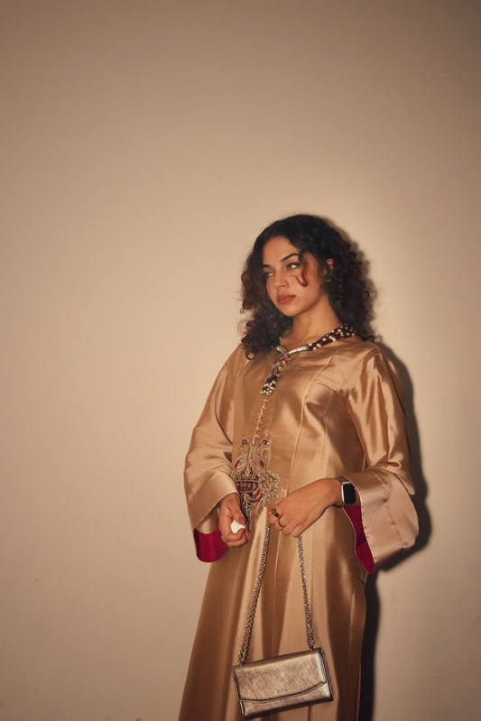 Sheesha Champagne Gold Kurta Set