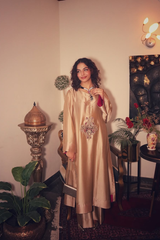 Sheesha Champagne Gold Kurta Set